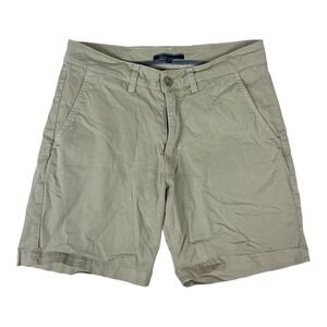 Shore California‎ Bone Khaki Mens USA Made Cotton Chino Shorts Size Mens 30